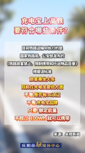 充電寶上高鐵要符合哪些條件？看這里→