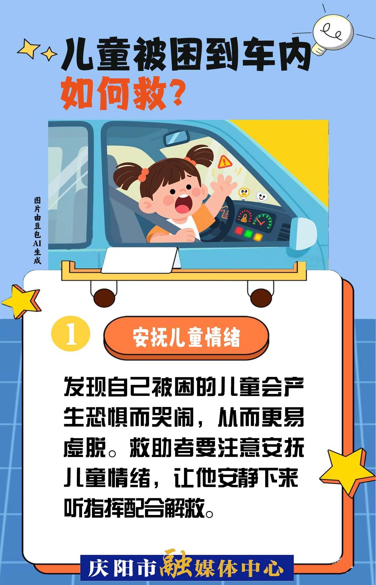 【快樂(lè)暑假 安全一“夏”】?jī)和焕У杰?chē)內(nèi)，如何救？